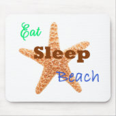 Sleep Beach essen - Mouse Pad Mousepad (Vorne)