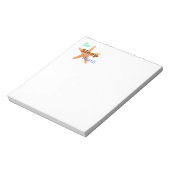 Sleep Beach essen - Notepad Notizblock (Rotiert)