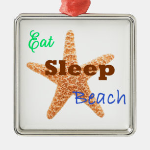 Sleep Beach essen - Platz/Rot Ornament Aus Metall