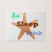 Sleep Beach essen - Puzzle (Horizontal)