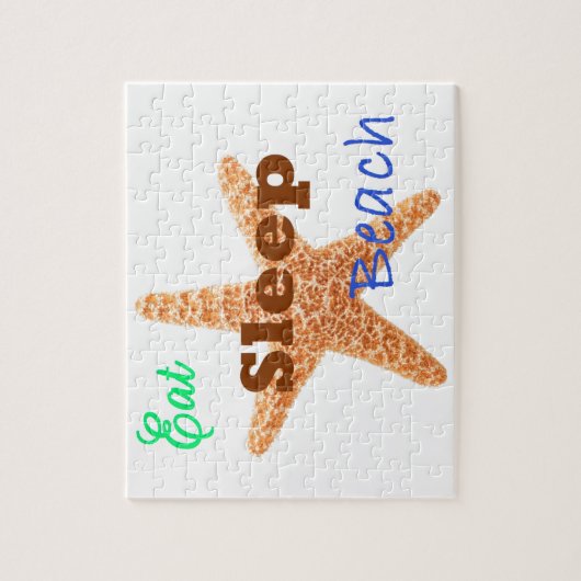 Sleep Beach essen - Puzzle (Vertikal)