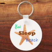 Sleep Beach essen - Schlüsselanhänger (Vorderseite)