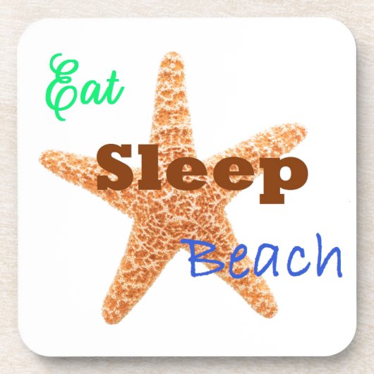 Sleep Beach essen - Untersetzer (Vorderseite)