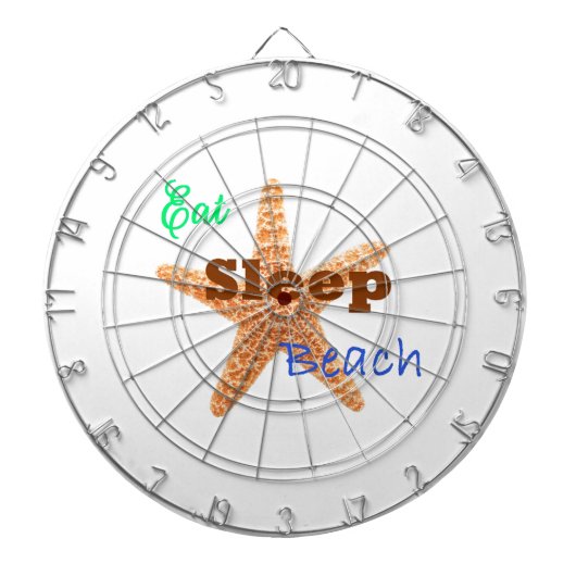 Sleep Beack essen - Dart Board Dartscheibe (vorne)