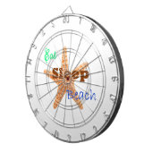 Sleep Beack essen - Dart Board Dartscheibe (Vorderseite rechts)
