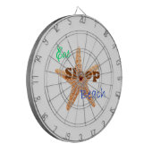 Sleep Beack essen - Dart Board Dartscheibe (Vorderseite Links)