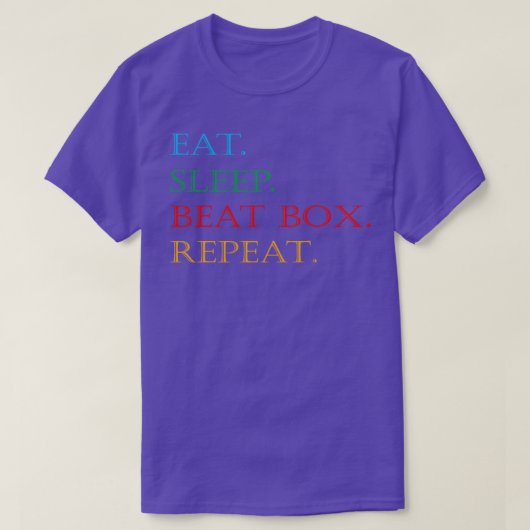 Sleep Beatbox Eat Repeat1 T-Shirt (Design vorne)