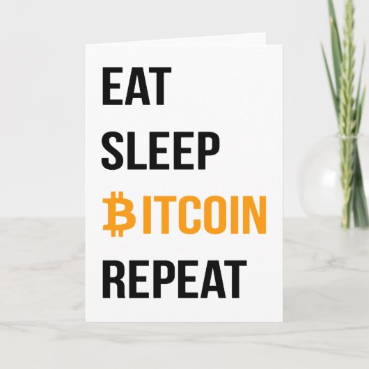 Sleep Bitcoin wiederholen Ankündigung (Vorderseite)