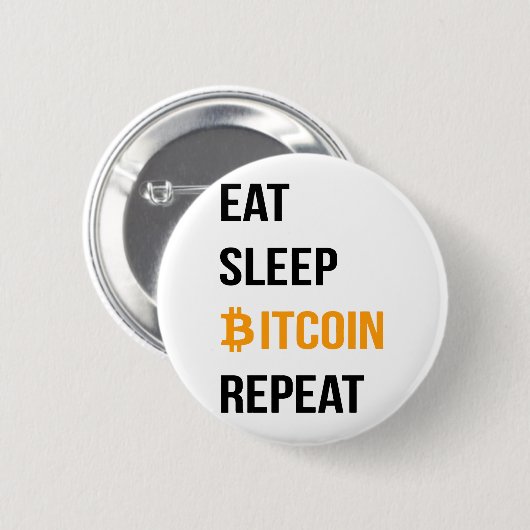 Sleep Bitcoin wiederholen Button (Vorne & Hinten)