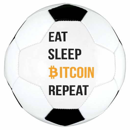 Sleep Bitcoin wiederholen Fußball (Vorderseite)