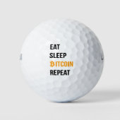 Sleep Bitcoin wiederholen Golfball (Vorderseite)