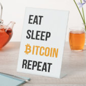 Sleep Bitcoin wiederholen Sockelschild (In Situ)