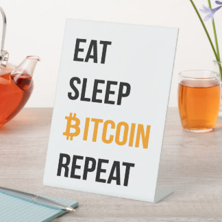 Sleep Bitcoin wiederholen Sockelschild