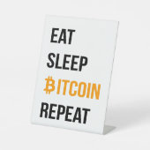 Sleep Bitcoin wiederholen Sockelschild (Vorderseite)