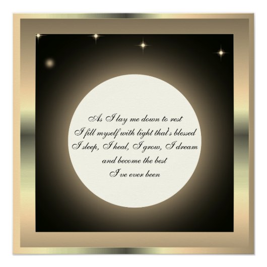 Sleep Blessing Poster (Vorderseite)