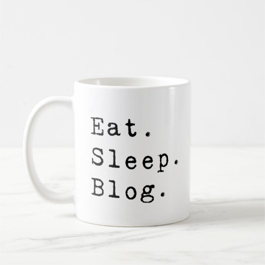 Sleep Blog essen Kaffeetasse (Links)