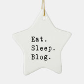 Sleep Blog essen Keramik Ornament (Rechts)