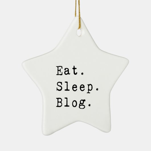 Sleep Blog essen Keramik Ornament (Rechts)