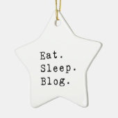 Sleep Blog essen Keramik Ornament (Links)