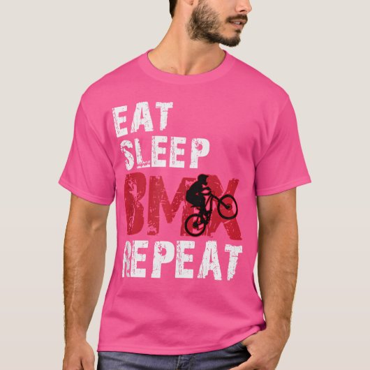 Sleep Bmx wiederholen T-Shirt (Vorderseite)