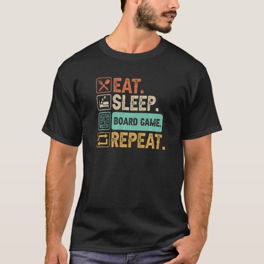 Sleep-Board-Spiele wiederholen Premium T-Shirt (Vorderseite)