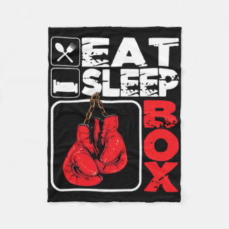 Sleep Box essen - Boxing Lover Gym Boxer Kickboxin Fleecedecke