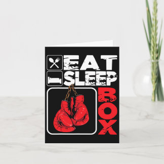 Sleep Box essen - Boxing Lover Gym Boxer Kickboxin Karte