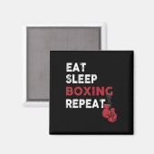Sleep Box essen - Boxing Lover Gym Boxer Kickboxin Magnet (Vorderseite/Rückseite)