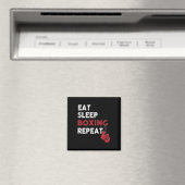 Sleep Box essen - Boxing Lover Gym Boxer Kickboxin Magnet (In Situ (Geschirrspüler))
