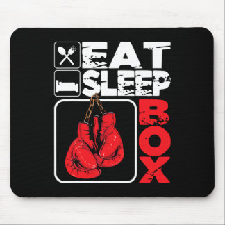 Sleep Box essen - Boxing Lover Gym Boxer Kickboxin Mousepad