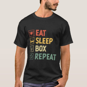 Sleep Box Wiederholen Boxer Sport Stärke Athlete T-Shirt