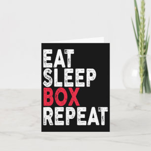 Sleep Box Wiederholung des Boxing-T-Shirts Karte
