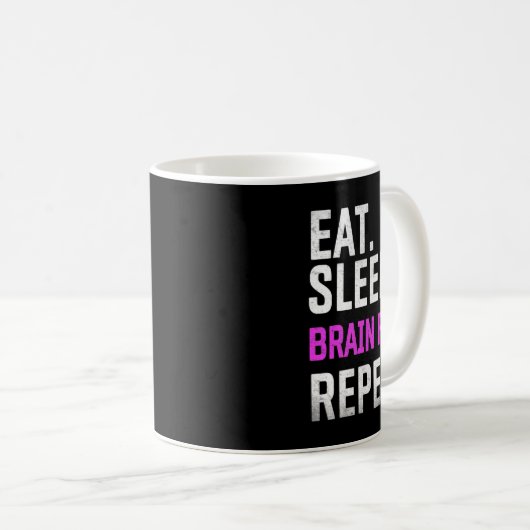Sleep Brain Fog Wiederholung Fibromyalgie Bewussts Kaffeetasse (VorderseiteRechts)