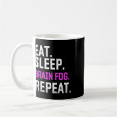 Sleep Brain Fog Wiederholung Fibromyalgie Bewussts Kaffeetasse (Links)