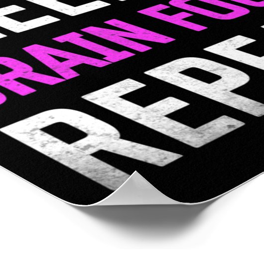 Sleep Brain Fog Wiederholung Fibromyalgie Bewussts Poster (Ecke)