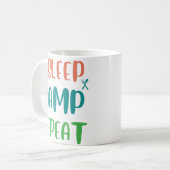 Sleep Camp Wiederholung essen - Das ultimative Cam Kaffeetasse (Vorderseite Links)
