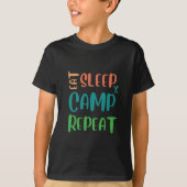 Sleep Camp Wiederholung essen - Das ultimative Cam T-Shirt (Vorderseite)