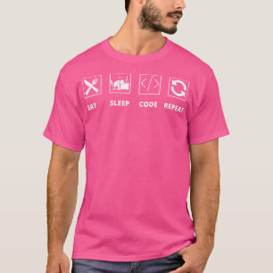 Sleep-Code-Kodierer essen T-Shirt