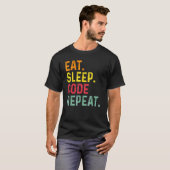Sleep-Code wiederholen Programmieren Coding 2 T-Shirt (Vorne ganz)