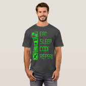 Sleep-Code wiederholen Programmieren und Codieren T-Shirt (Vorne ganz)