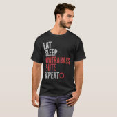 Sleep Contrabass Flöte wiederholen T-Shirt (Vorne ganz)