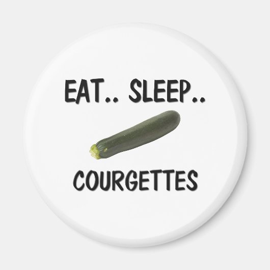 Sleep COURGETGETS essen Magnet (Vorne)
