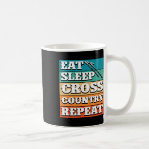 Sleep Cross Country Wiederholung Skier Winter Spor Kaffeetasse