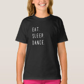 Sleep Dance Ballerina Niedlich Girl T-Shirt (Vorderseite)