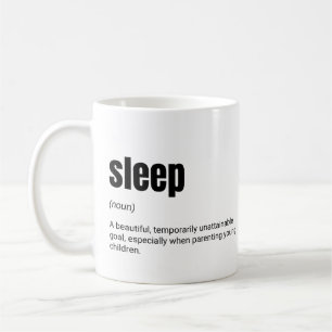 Sleep Definition Funny Parters Kaffeetasse