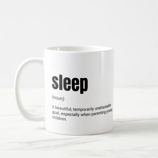 Sleep Definition Funny Parters Kaffeetasse (Links)