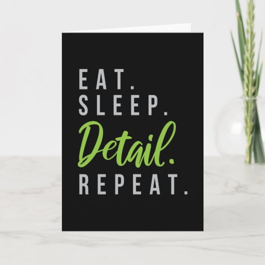 Sleep Detail Wiederholung der Fahrzeugoptimierung Karte (Vorderseite)