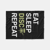 Sleep Disk Golf wiederholen Fleecedecke (Vorderseite (Horizontal))