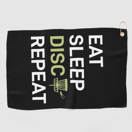 Sleep Disk Golf wiederholen Golfhandtuch (Horizontal)