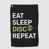 Sleep Disk Golf wiederholen Golfhandtuch (Vorderseite)